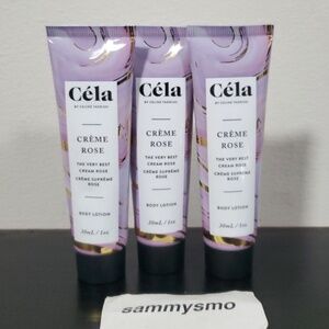 Cela CREME ROSE THE VERY BEST CREAM ROSE 1 oz 30 ml Body Lotion x3